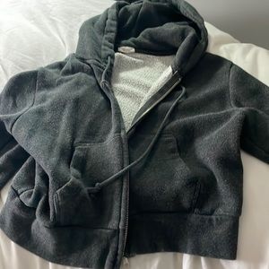 John Galt cropped zip up